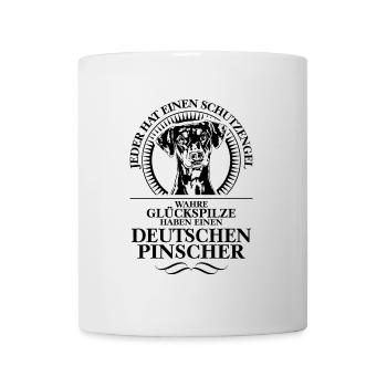 DEUTSCHER PINSCHER Schutzengel Hunde Hund Wilsigns - Tasse - Weiß - Vorne