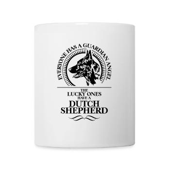 BERGER HOLLANDAIS Ange Gardien Chien Disant WILSIGNS - Mug blanc - blanc - Devant