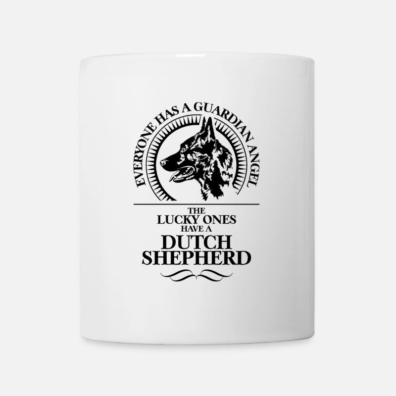 DUTCH SHEPHERD Guardian Angel Hundespruch WILSIGNS - Tasse - Weiß