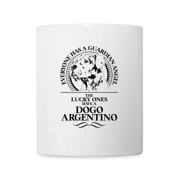 DOGO ARGENTINO Guardian Angel Hund Spruch Wilsigns - Tasse - Weiß - Vorne