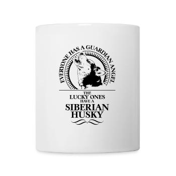 SIBERIAN HUSKY Guardian Angel Dog Saying Wilsigns - Mug - white - Front