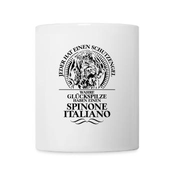 SPINONE ITALIANO Schutzengel Hunde Spruch Wilsigns - Tasse - Weiß - Vorne