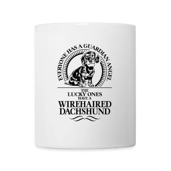 WIREHAIRED DACHSHUND Guardian Angel Chien Wilsigns - Mug blanc - blanc - Devant