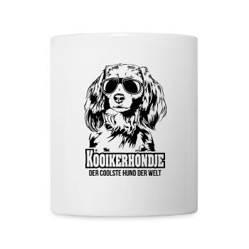 KOOIKERHONDJE chien le plus cool chien disant Wilsigns - Mug blanc - blanc - Devant