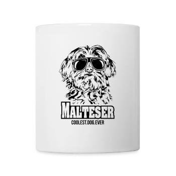 MALTESER coolest dog ever dog saying - Mug - white - Front