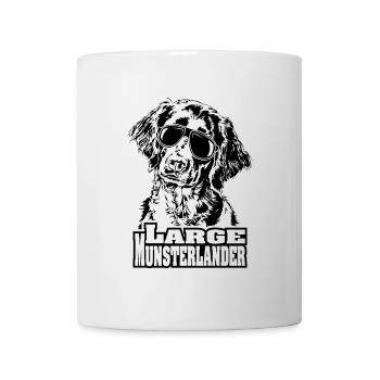 LARGE MUNSTERLANDER cool sunglasses dogs dog - Mug - white - Front