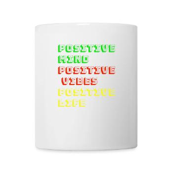 Positive vibes - Mug blanc - blanc - Devant