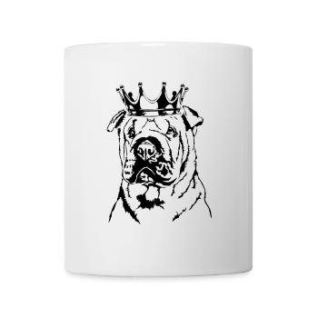 SHAR PEI Crown Dogs Chien Wilsigns - Mug blanc - blanc - Devant
