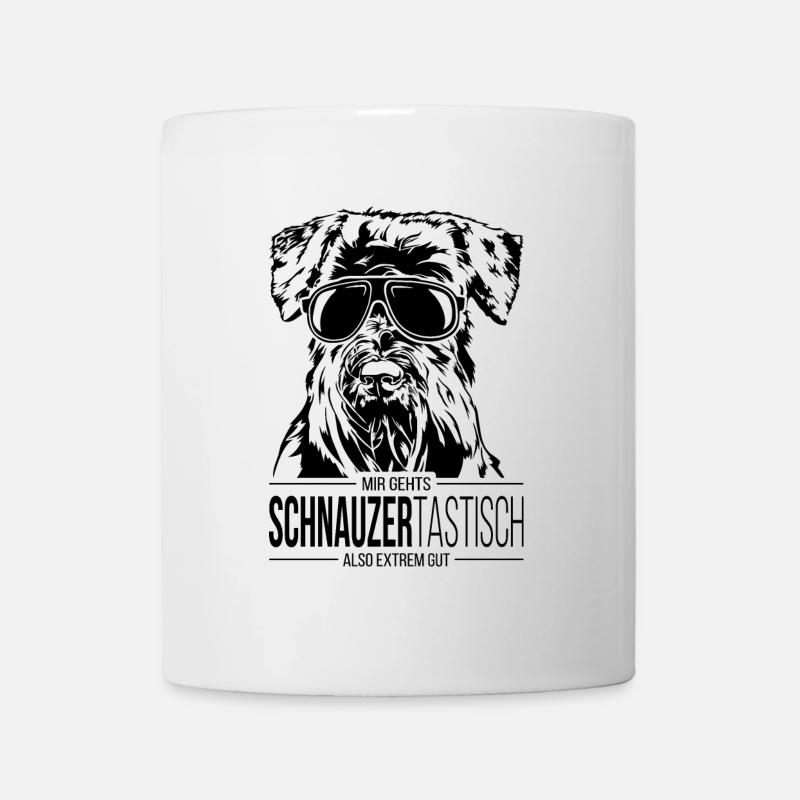SCHNAUZERTASTISCH Schnauzer Hundespruch Hunde - Tasse - Weiß