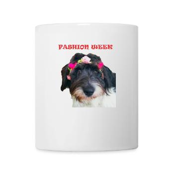 DOG Fashion Woche - Tasse - Weiß - Vorne
