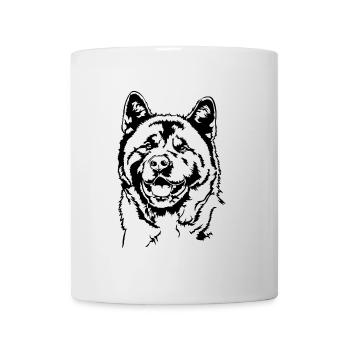 AMERICAN AKITA Hundeportrait Hunde Wilsigns - Tasse - Weiß - Vorne