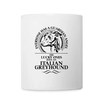 GREYHOUND ITALIEN Guardian Angel Dogs Wilsigns - Mug blanc - blanc - Devant
