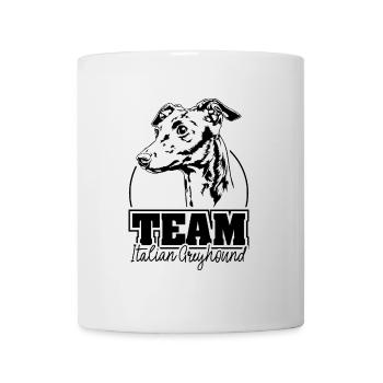 TEAM ITALIAN GREYHOUND Hunde Windhund Wilsigns - Tasse - Weiß - Vorne