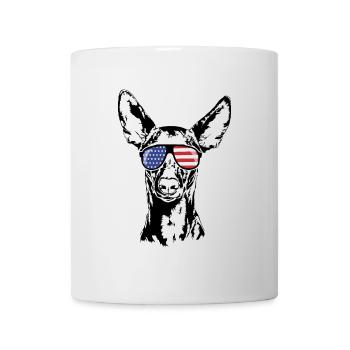 PHARAOH HOUND America Flag Dogs Wilsigns - Mug - white - Front