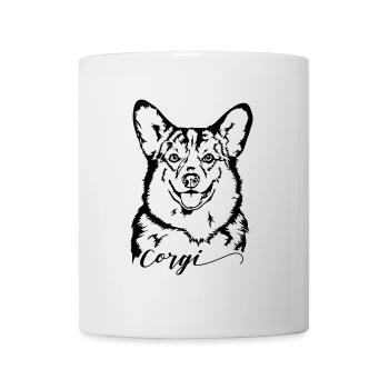 Gallois Corgi Portrait Chien Portrait Chiens Wilsigns - Mug blanc - blanc - Devant