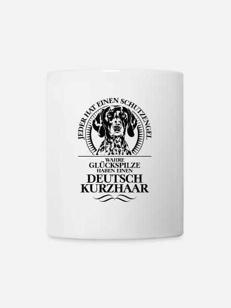 Deutsch Kurzhaar Schutzengel Hunde Spruch Wilsigns - Tasse - Weiß