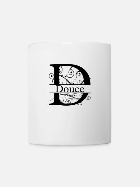 Monogram avec le prénom Douce - Mug blanc - blanc