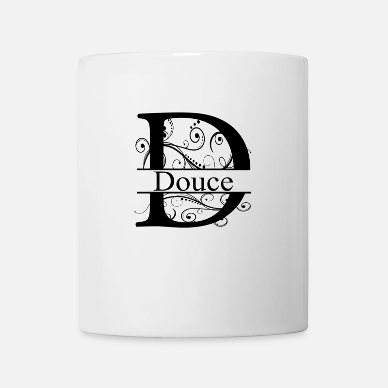 Monogram with the name Douce - Mug - white
