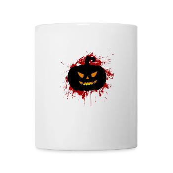 Halloween Pumpkin | Black silhouette - Mug - white - Front