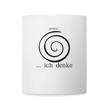 Moment... ich denke Spirale - Tasse - Weiß - Vorne