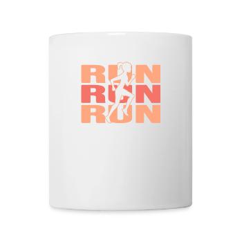 Running Runing-Girl Running Shoes Marathon - Mug - white - Front