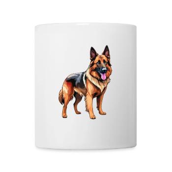 Belgian Shepherd Watercolor - Mug - white - Front