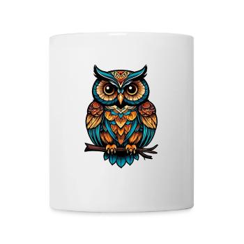 Owl Neo Traditional - Mug - white - Front