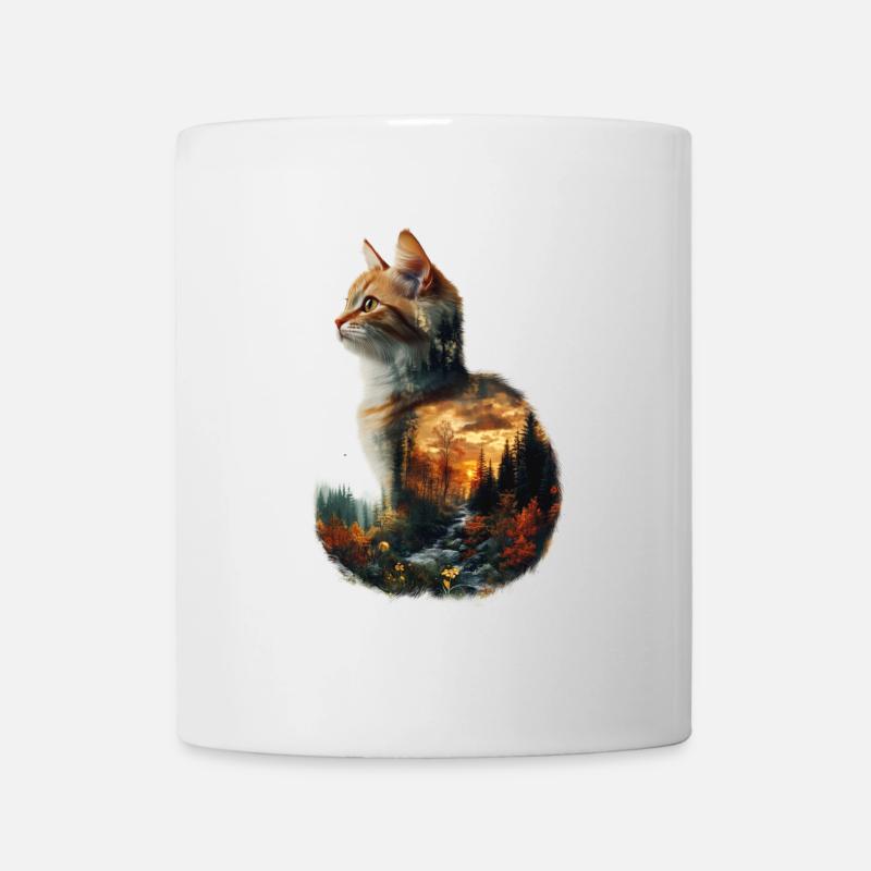 Sehnsucht einer Katze - Tasse - Weiß