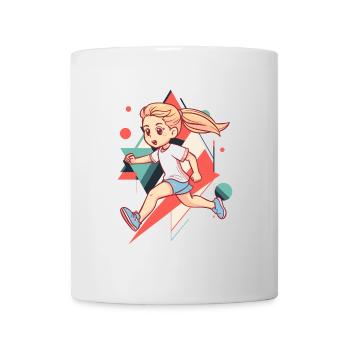 Laufen Sprint Ausdauer - Tasse - Weiß - Vorne