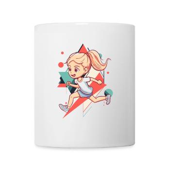 Laufen Sprint Marathon - Tasse - Weiß - Vorne