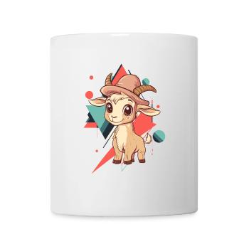 Ziege Rind - Tasse - Weiß - Vorne