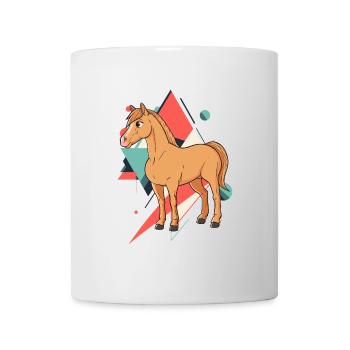 Pferde Reiter - Tasse - Weiß - Vorne