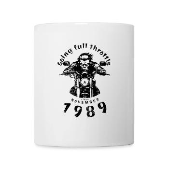35. Geburtstag : Tourne à plein régime depuis 11/1989 - Mug blanc - blanc - Devant