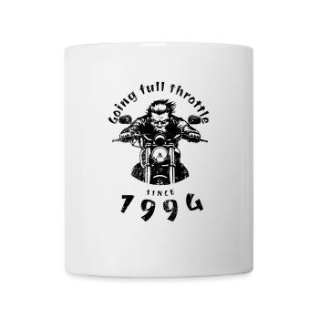 30. Geburtstag Going full throttle since 1994 - Tasse - Weiß - Vorne