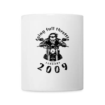 16. Geburtstag : à fond depuis 01/2009 - Mug blanc - blanc - Devant