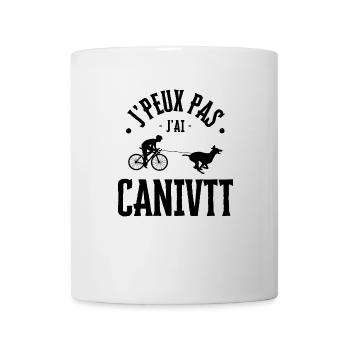 J'peux pas j'ai canivtt bikejoring - Mug blanc - blanc - Devant