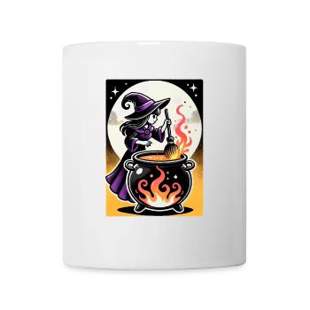 Teufel Hexe Design - Tasse - Weiß - Vorne