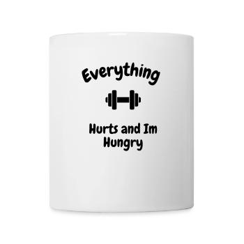 Tout me fait mal et j’ai faim - Mug blanc - blanc - Devant