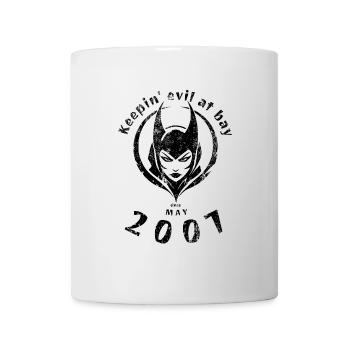 18. Geburtstag Tenir le mal à distance depuis 05/2007 - Mug blanc - blanc - Devant
