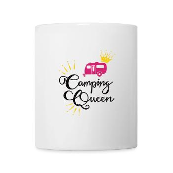 Camping Queen Wohnwagen - Tasse - Weiß - Vorne