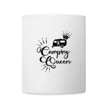 Camping Queen Caravane - Mug blanc - blanc - Devant
