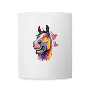 Cheval coloré en style aquarelle - Mug blanc - blanc - Devant