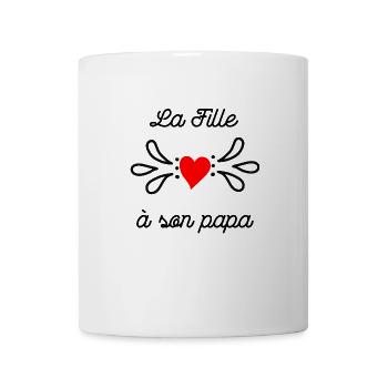 Das Mädchen mit ihrem Vater Vater Tochter Geschenkidee - Tasse - Weiß - Vorne
