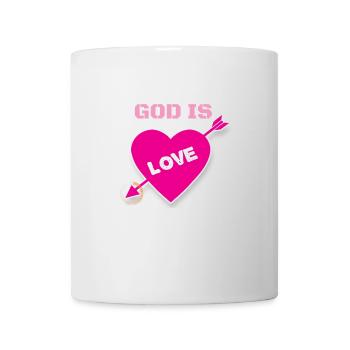 Gott ist Liebe Gott ist Liebe christliche Solidarität - Tasse - Weiß - Vorne