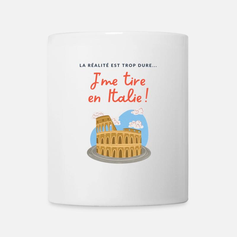 J'me tire en Italie ! - Mug blanc - blanc