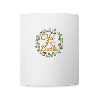 Opi ist der Beste personalisierbar - Tasse - Weiß - Vorne
