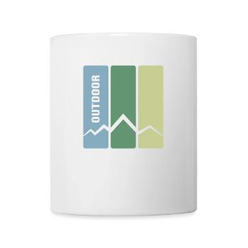 outdoor wandern trekking wanderweg - Tasse - Weiß - Vorne