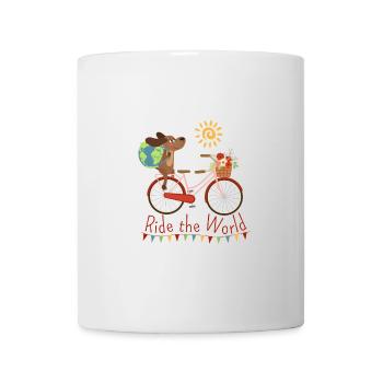 Ride The World with Dog III - Mug - white - Front