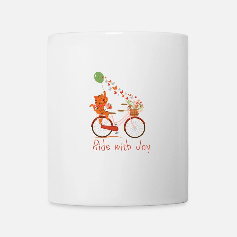 Ride with Joy with Cat - Mug blanc - blanc