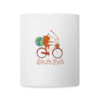 Ride The World with Cat - Mug - white - Front